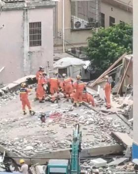 广东一居民楼倒塌造成3人死亡，初判系煤气爆燃所致-图1